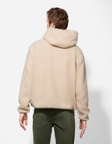Hoodie - Schriftzug - beige