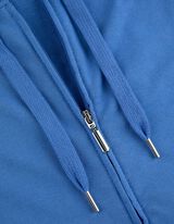 Tepláková bunda - Kapucňa s tunelovým sťahovaním - modra