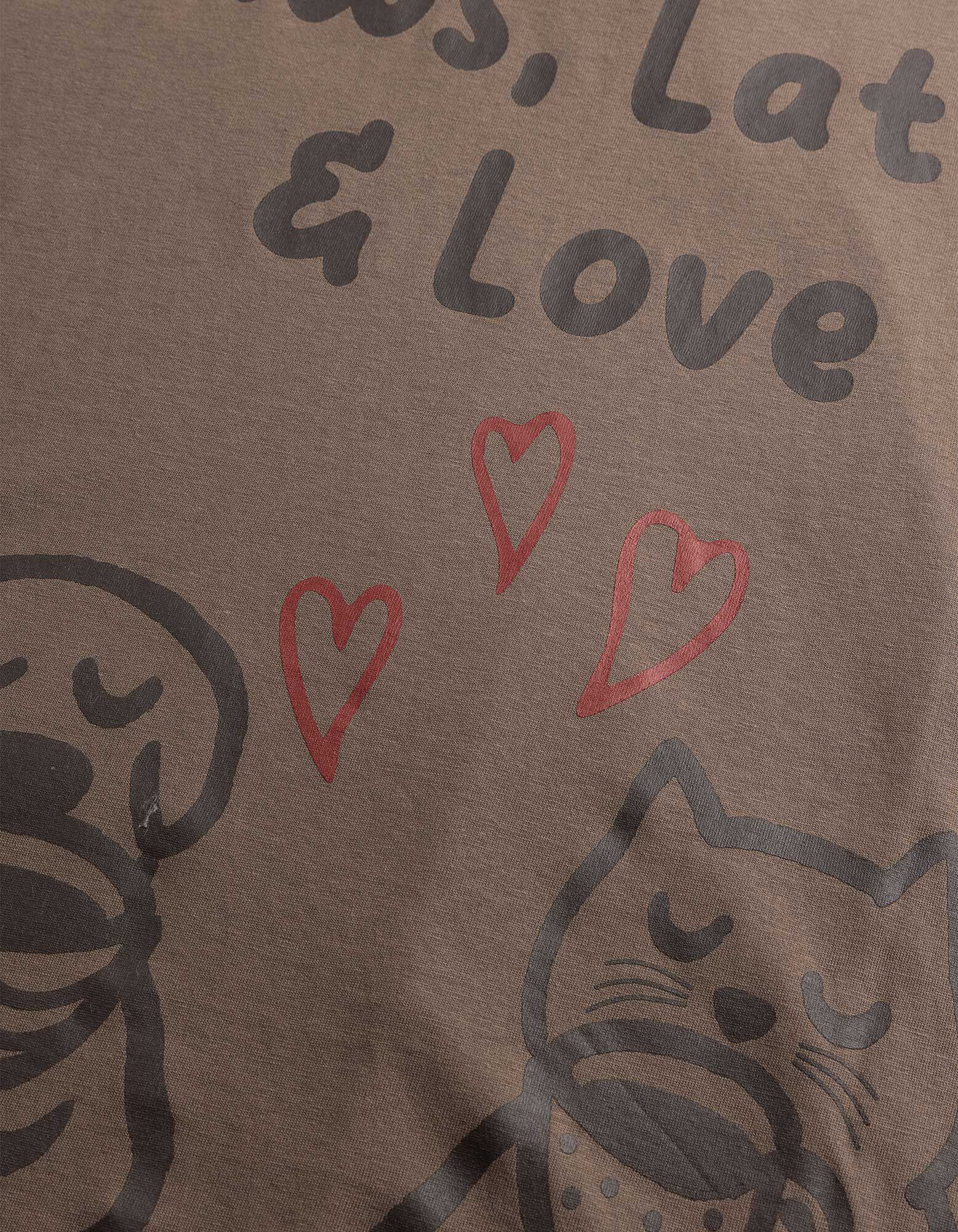 T-Shirt - Tiermotiv - Braun