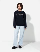 bluza - ozdobne guziki - ciemny niebieski