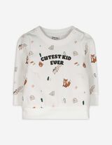 Súprava mikiny a nohavíc - Celoplošná potlač - biely