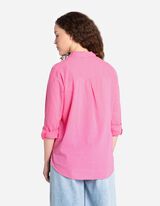 Blúzka - Náprsné vrecko - pink