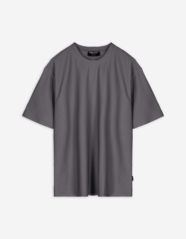 T-shirt - Oversized fit - donkergrijs