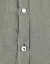 Košulja - Mješavina lana - tamno zelena