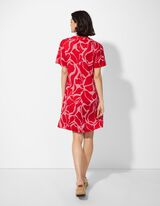 Kleid - Seitenschlitz - pink