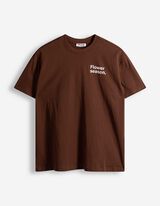 T-Shirt - Print - hellbraun