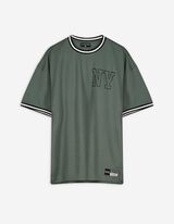 T-Shirt - Mesh - dunkelgrün