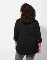 Bluse - Baumwolle - schwarz