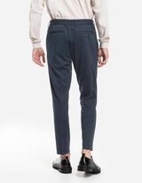 Pantalon - Plooi - donkerblauw