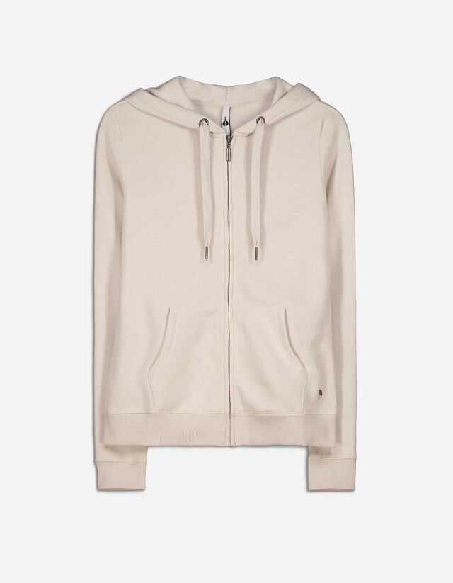 Felpa con cappuccio - Cappuccio con coulisse - bianco