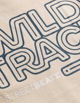 Langarmshirt - R&uuml;ckenprint - hellgrau