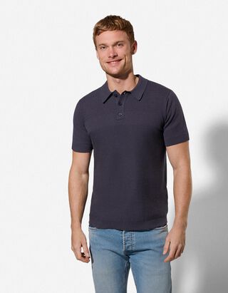 Poloshirt - Regular Fit - dunkelblau