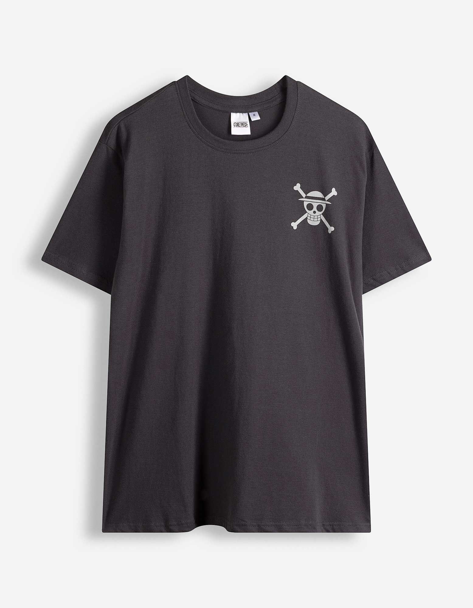 Pyjama Set aus Shirt und Shorts - One Piece - Dunkelgrau
