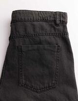 Cargoshorts - black denim - schwarz