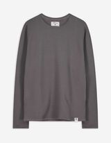 Pullover - Rundhals-Ausschnitt - grau