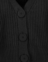 Kardigan - Grubo pletenje - crno