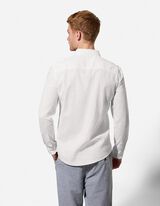 Hemd - Leinen-Mix - wei&szlig;