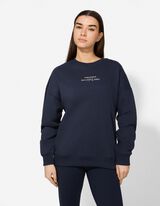 Sweatshirt - R&uuml;ckenprint - dunkelblau