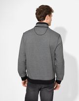 Sweatshirt - Stehkragen - schwarz