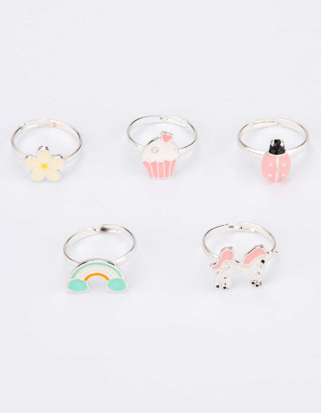 Mädchen Ring - 5er-Pack   