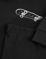 Set pijama alcătuit din bluză și pantaloni - Negru