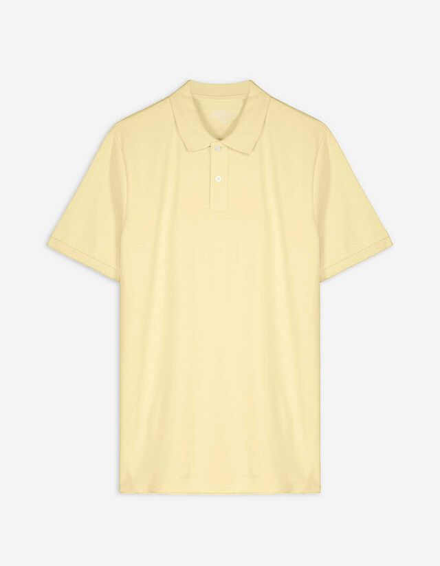 Polo - Chiusura tramite bottone - giallo chiaro