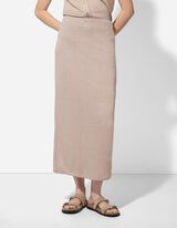 Maxirock - Viskose-Mix - beige