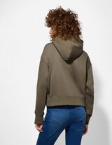 Hoodie - Effen - donkergroen