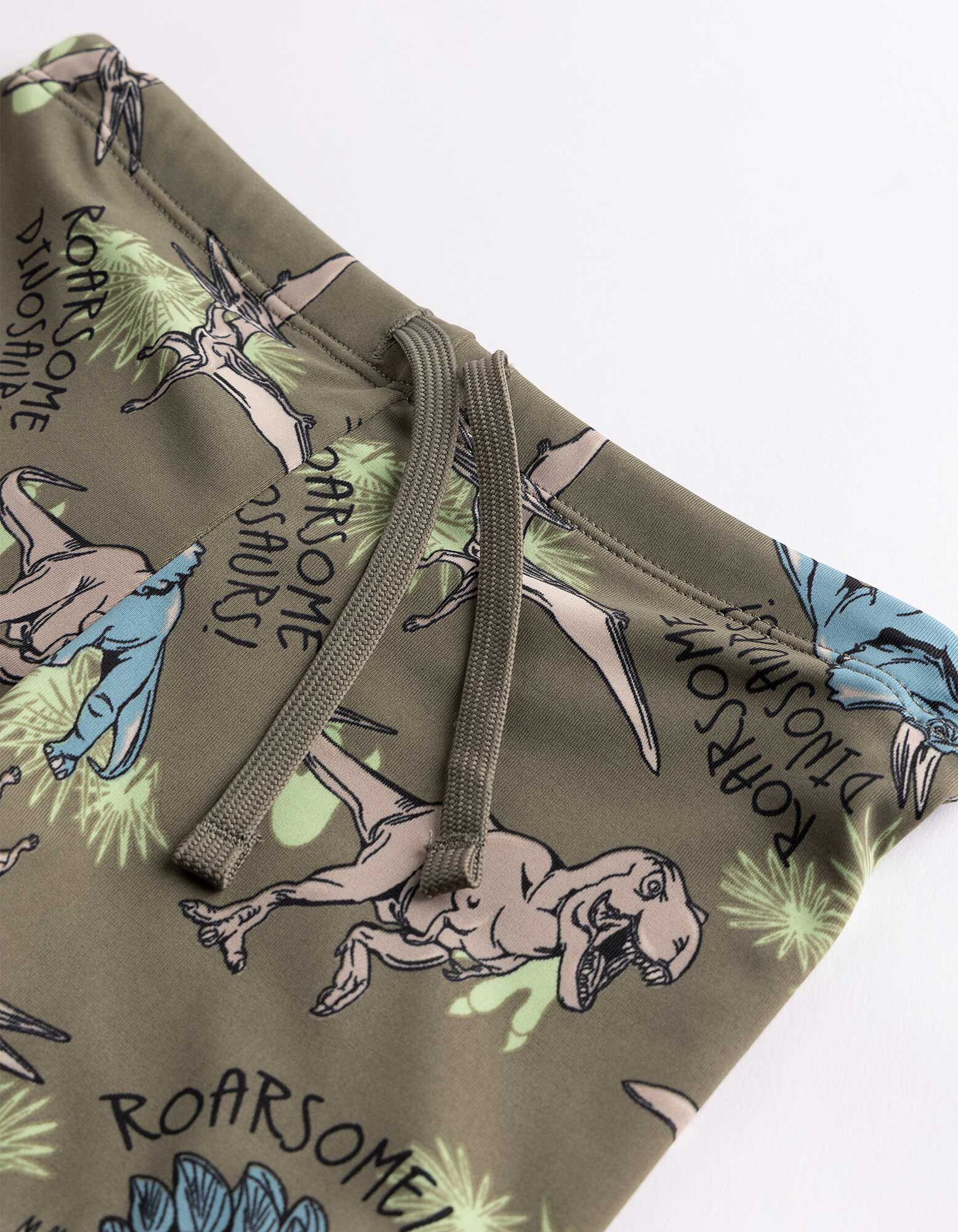 Badehose - Allover-Print - Hellgr&uuml;n