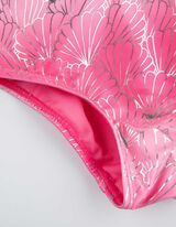 Jednodielne plavky - Asymetrick&yacute; - pink