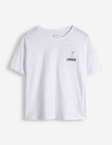 Pyjama Set aus Shirt und Shorts - Mustermix - wei&szlig;