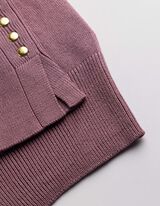 Strickpullover - einfarbig - lila