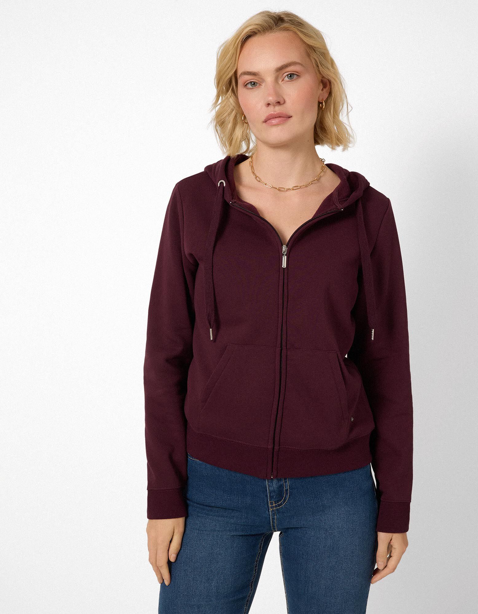 rozpinana bluza - Regular Fit - Fioletowy