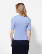 Pullover - Manica corta - celeste