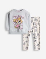 Komplet sportska majica i tajice - Pseća patrola - svijetlo plava