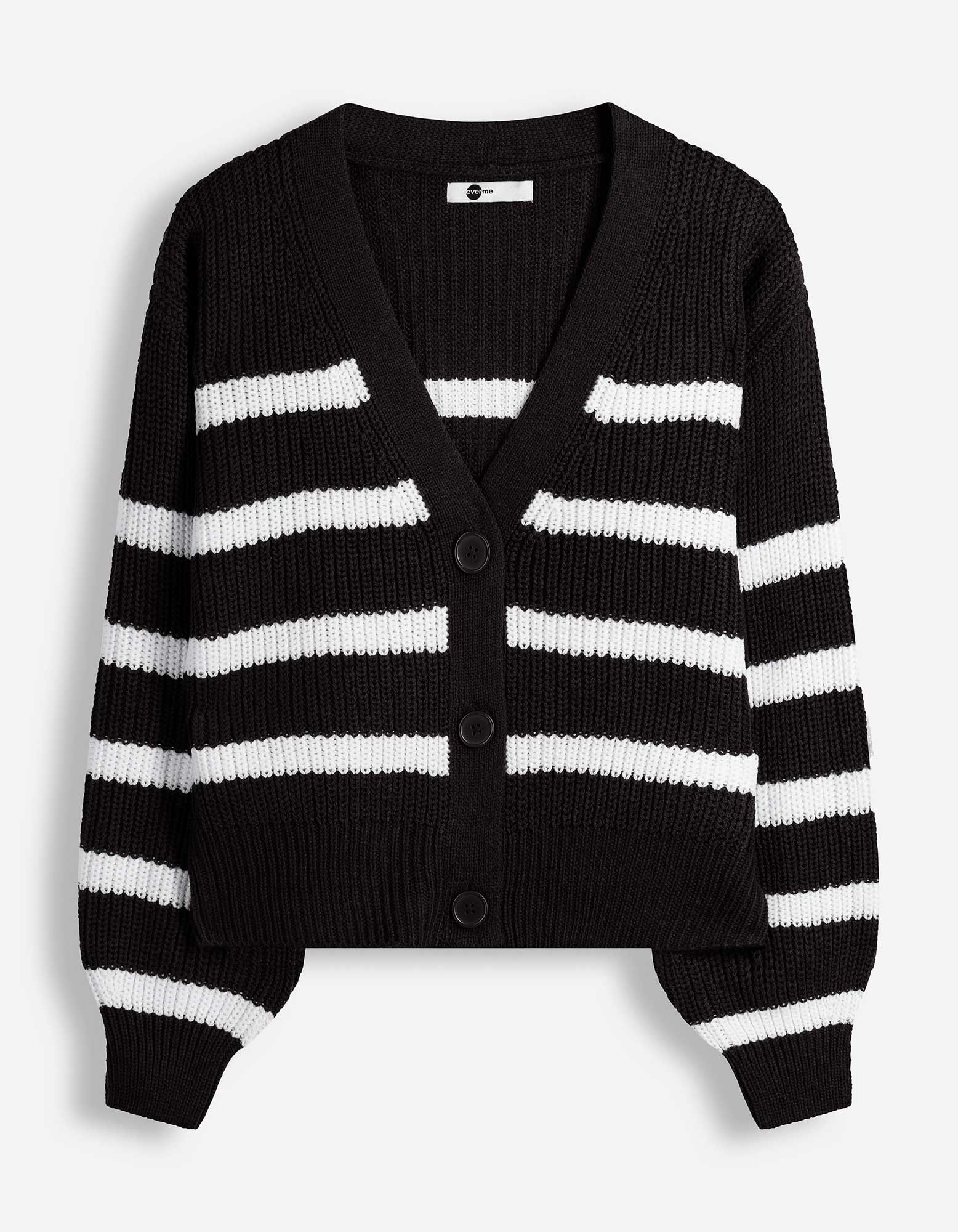 Strickjacke - Strick - Schwarz