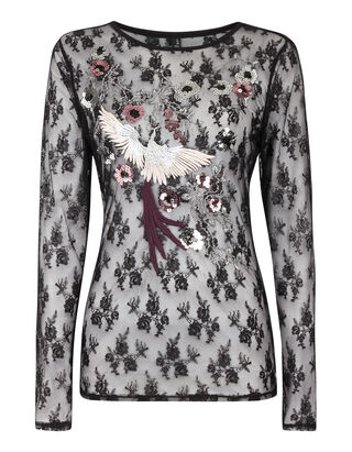Damen Longsleeve aus Spitze
