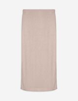 Jupe maxi longueur - Viscose mélangée - Beige