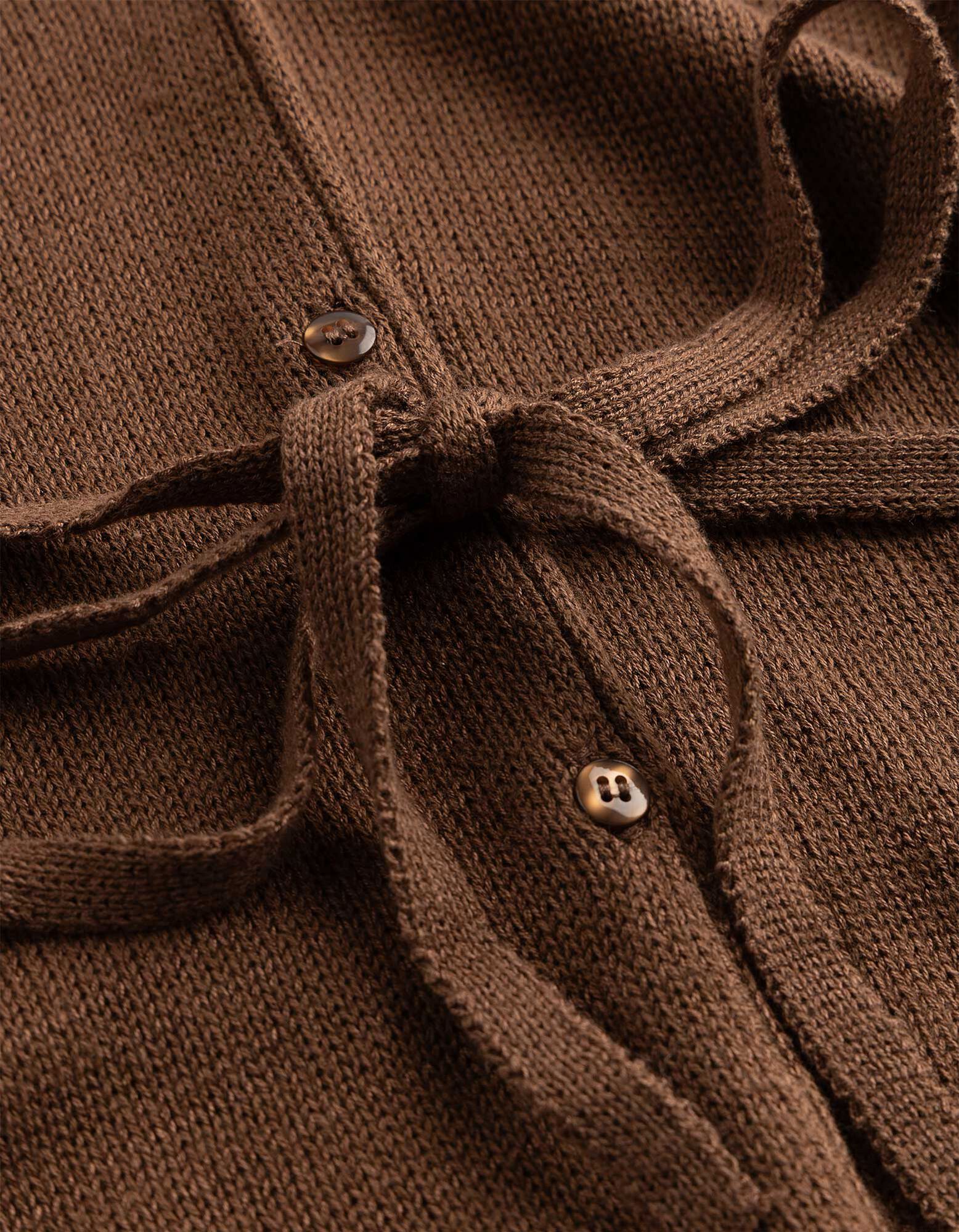 Cardigan - Viskose-Mix - Braun