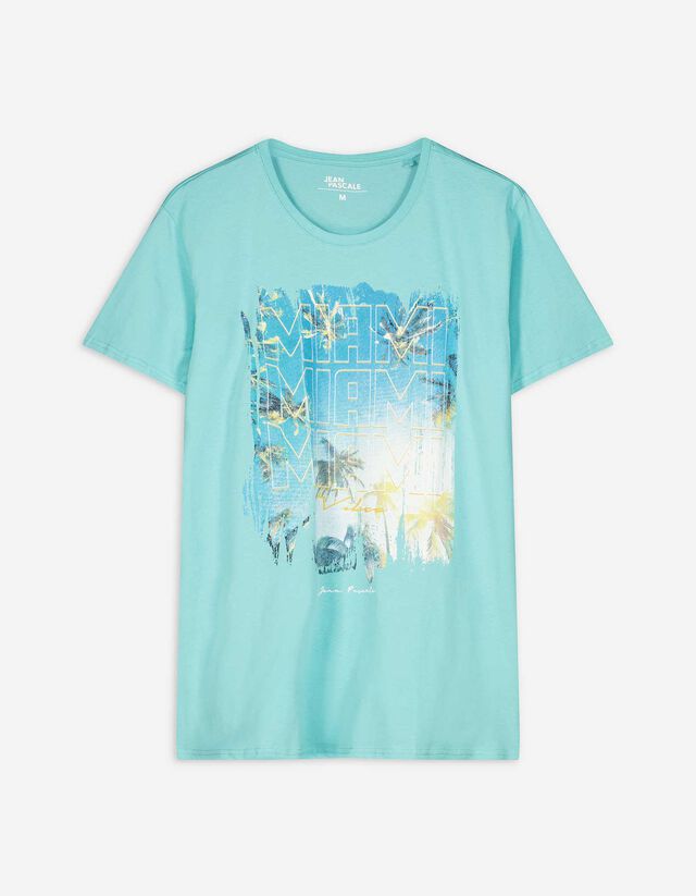 T-shirt - Stampa - turchese