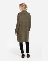 Dolga jopa - Groba pletenina - rjava