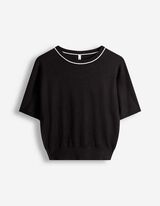 Pullover - Kurze &Auml;rmel - schwarz