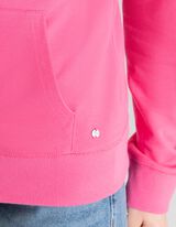 Felpa aperta - Cappuccio con coulisse - rosa fucsia