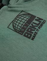 Felpa aperta - Stampa - turchese