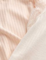 Langarmshirt - Double-Layer-Look - rosa