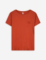 T-Shirt - Baumwolle - dunkelrot