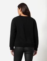 Pulover - Okrasni kamni - crna