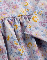 Kleid - Allover-Print - Hellblau