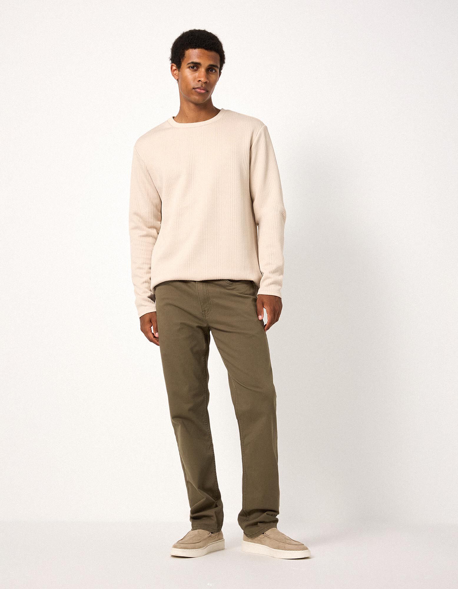 Broek - Straight fit - bruin