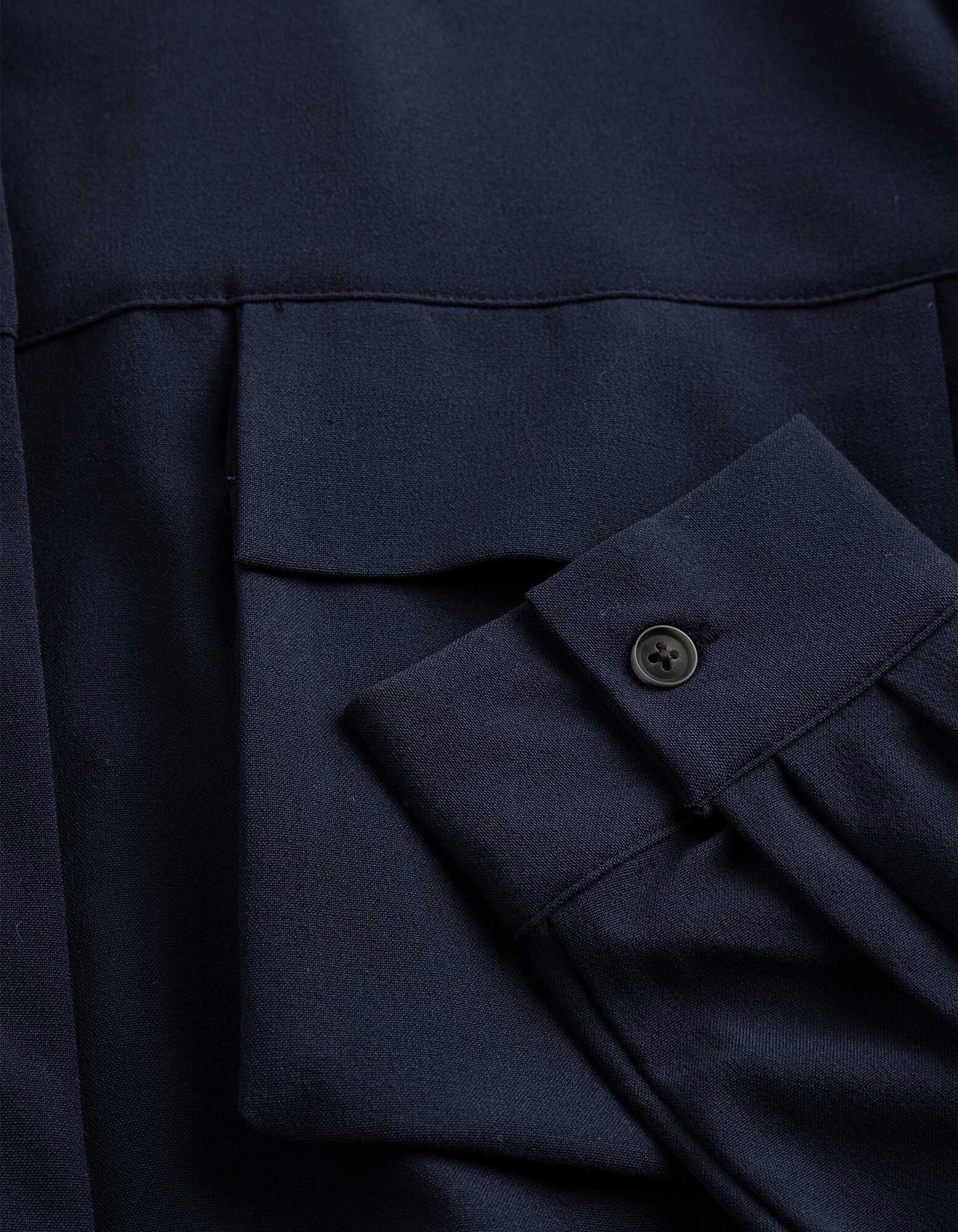 Bluse - Regulierbarer Saum - Dunkelblau